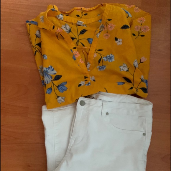 Tops - 1 Old Navy Blouse and 1 D.jeans Capri